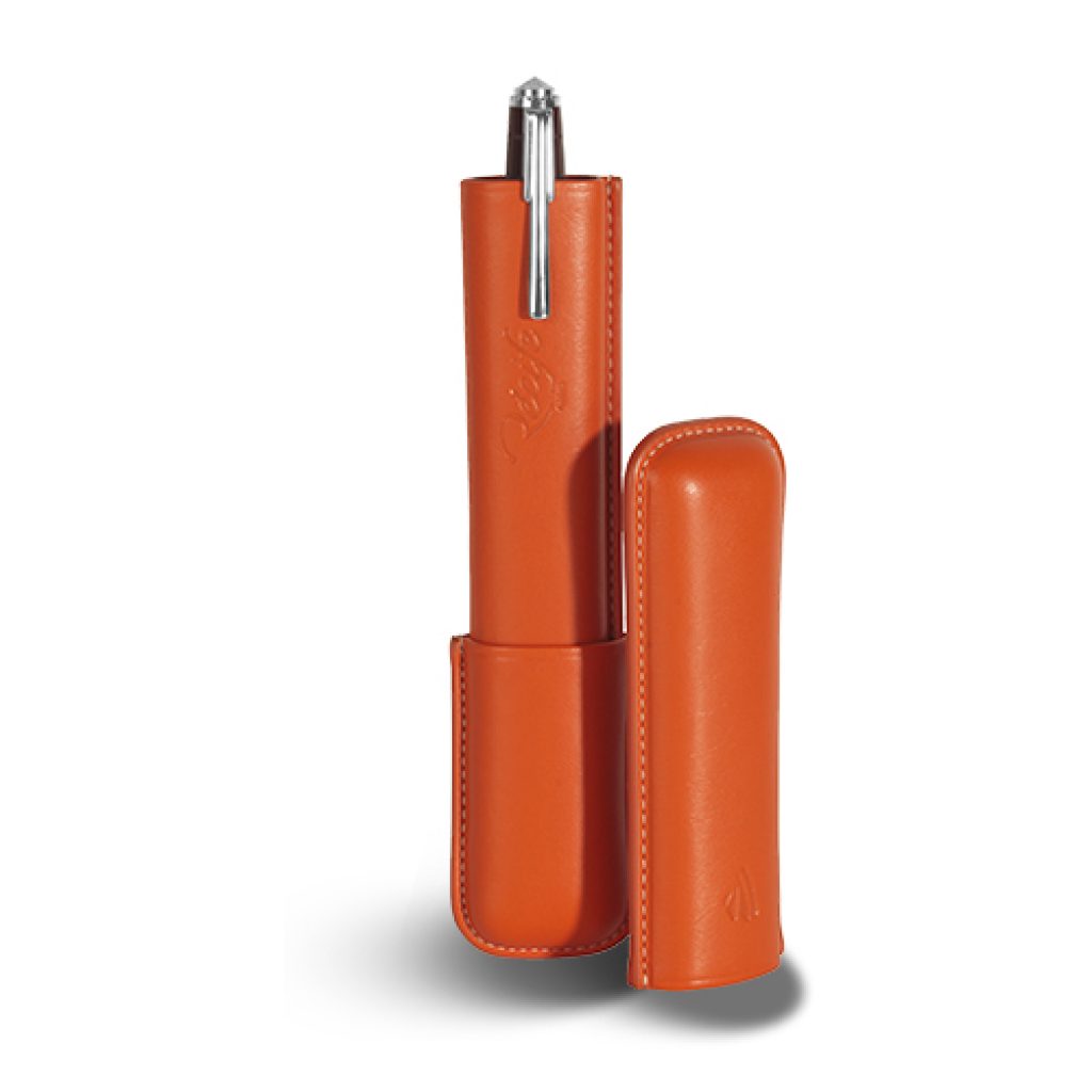 Astuccio Portapenne In Pelle Piena 46 Posti - Custodia Per Penne Stilografiche Con Cerniera YKK, Fatto A Mano